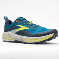 Brooks Cascadia 16 Men's Mykonos Blue/Peacoat/Lime -Footwear Sale 047325 5