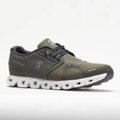 On Running On Cloud 5 Men's Olive/White 12 On Running On Cloud 5 Men's Olive/White -Footwear Sale 048075 5