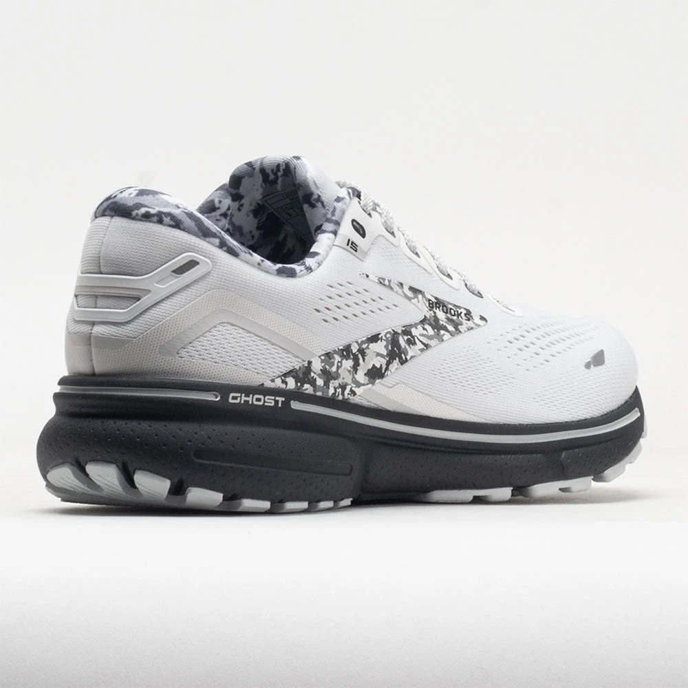 Brooks Ghost 15 Men's White/Ebony/Oyster 8 Brooks Ghost 15 Men's White/Ebony/Oyster - Image 6