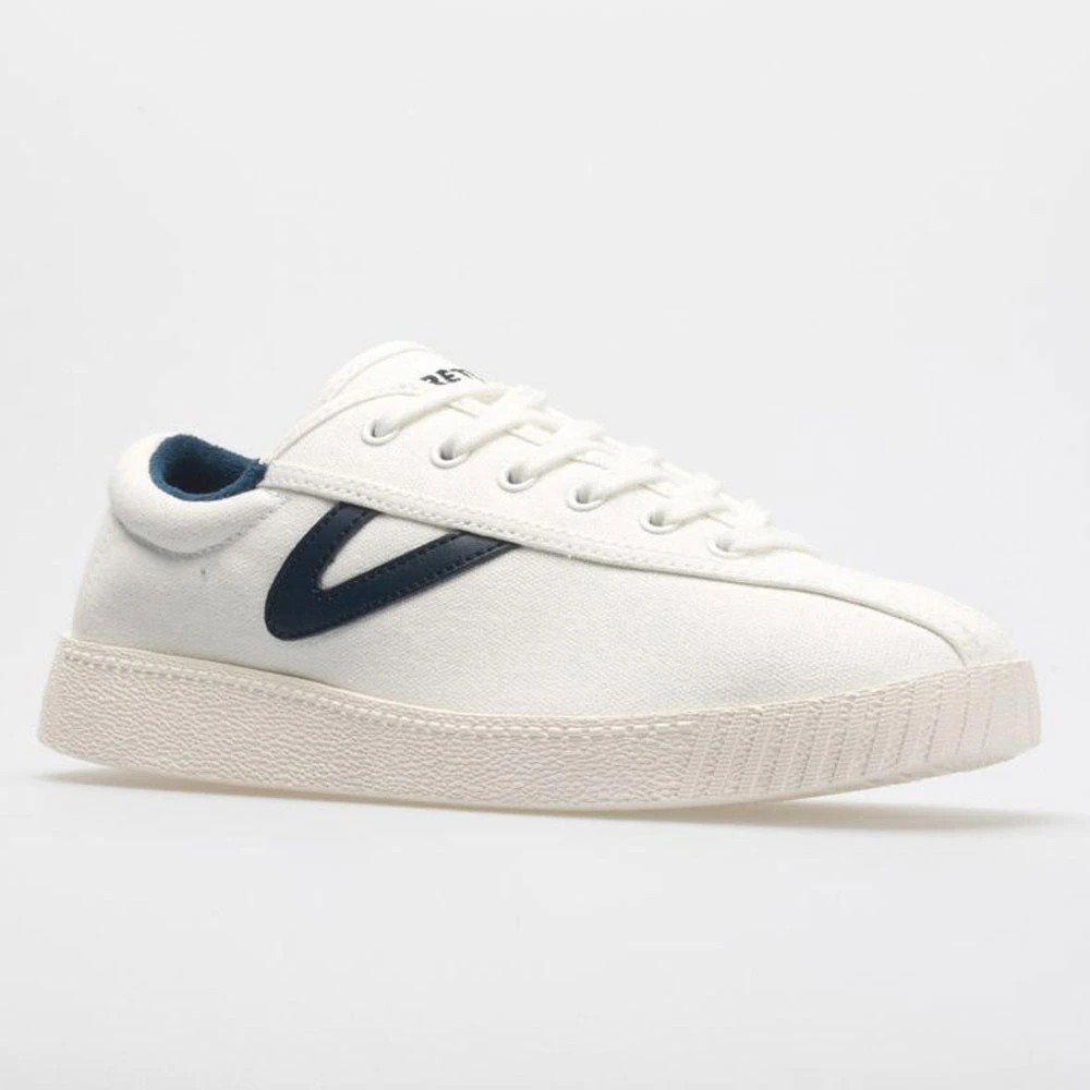 Tretorn Nylite Plus Canvas Women's Vintage White/Navy 7 Tretorn Nylite Plus Canvas Women's Vintage White/Navy - Image 5