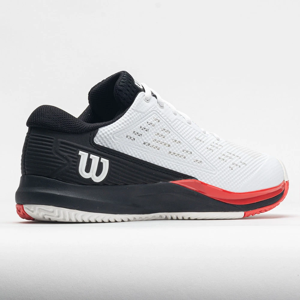 Wilson Rush Pro Ace Men's White/Black/Poppy Red 8 Wilson Rush Pro Ace Men's White/Black/Poppy Red - Image 6