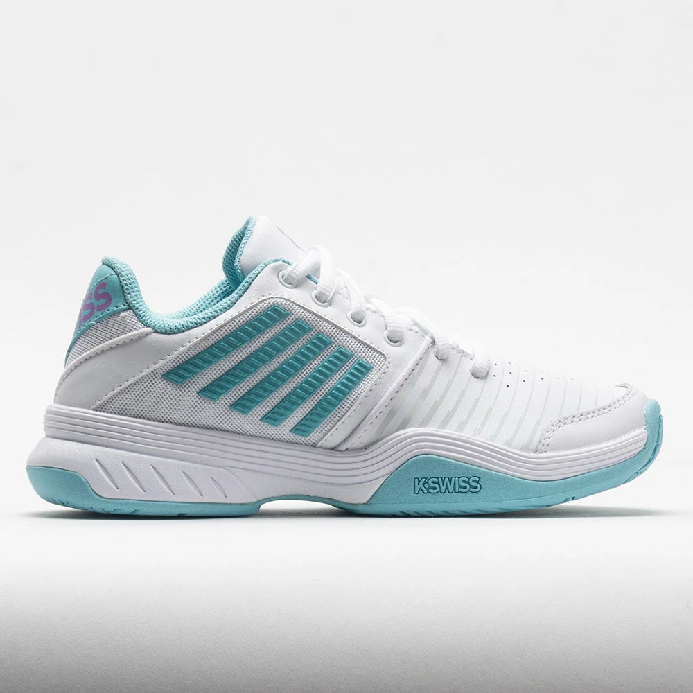 K-Swiss Court Express Women's White/Angel Blue/Sheer Lilac 3 K-Swiss Court Express Women's White/Angel Blue/Sheer Lilac