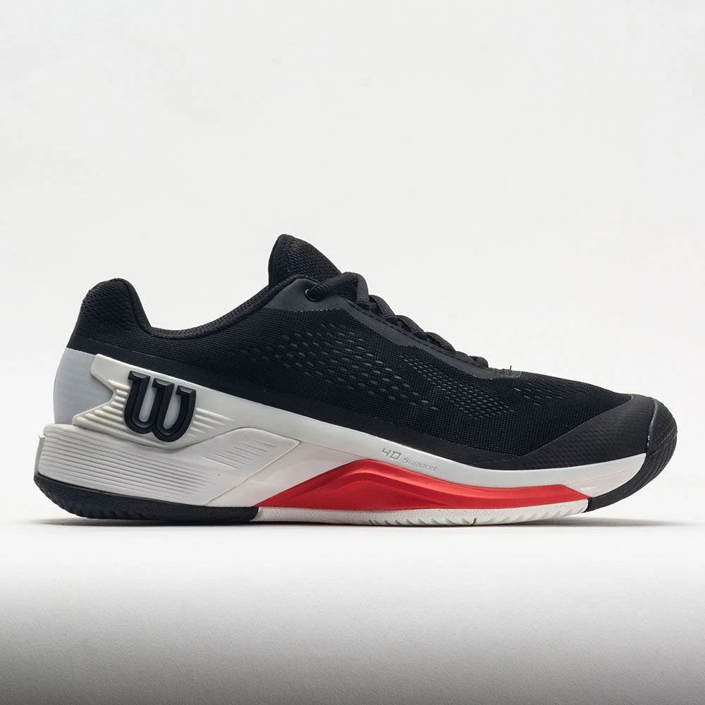 Wilson Rush Pro 4.0 Men's Black/White/Poppy Red 3 Wilson Rush Pro 4.0 Men's Black/White/Poppy Red
