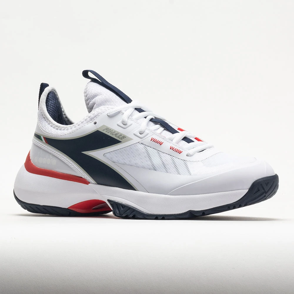 Diadora Finale AG Men's White/Blue Corsair/ Fiery Red 7 Diadora Finale AG Men's White/Blue Corsair/ Fiery Red - Image 5