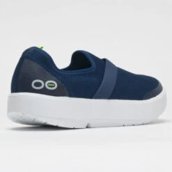 OOFOS OOmg Low Women's White/Navy -Footwear Sale 631140 6